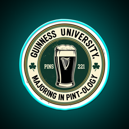 Guinness University Man Cave Bar Led Neon Sign