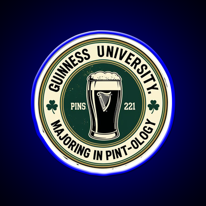 Guinness University Man Cave Bar Led Neon Sign
