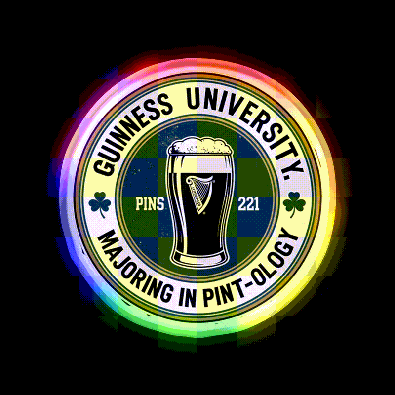 Guinness University Man Cave Bar Led Neon Sign