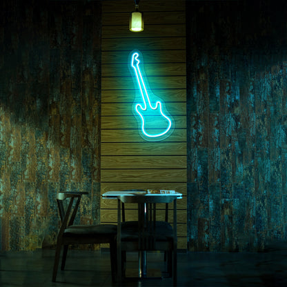 Guitar Neon Sign Room Decor For Bedroom