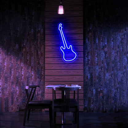 Guitar Neon Sign Room Decor For Bedroom