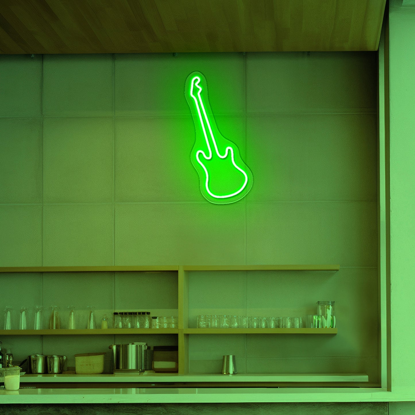 Guitar Neon Sign Room Decor For Bedroom