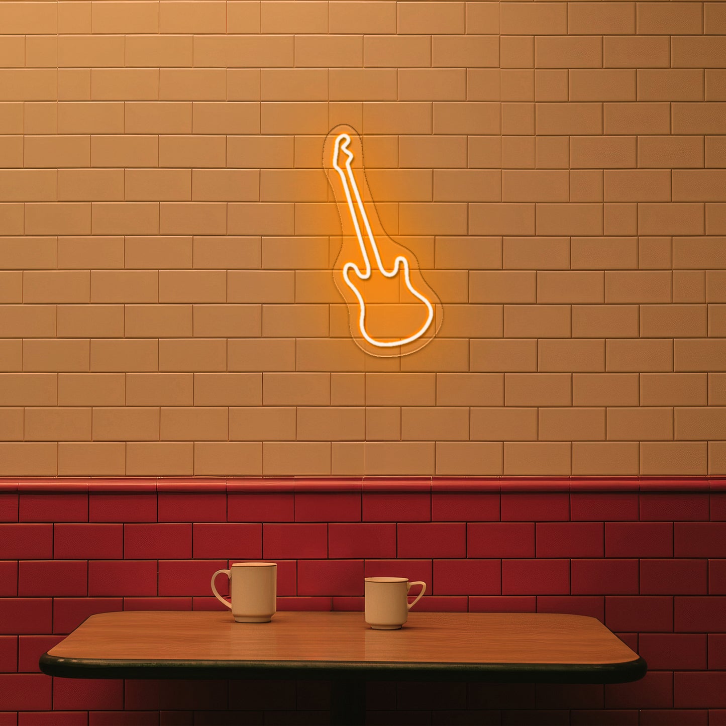 Guitar Neon Sign Room Decor For Bedroom