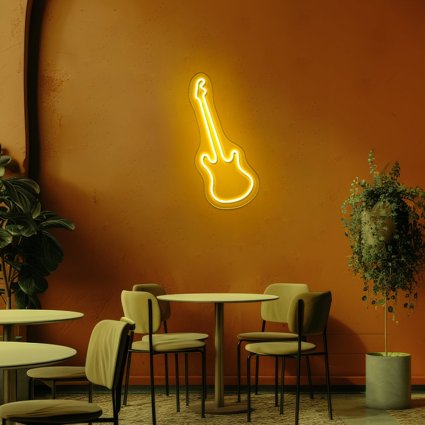 Guitar Neon Sign Room Decor For Bedroom