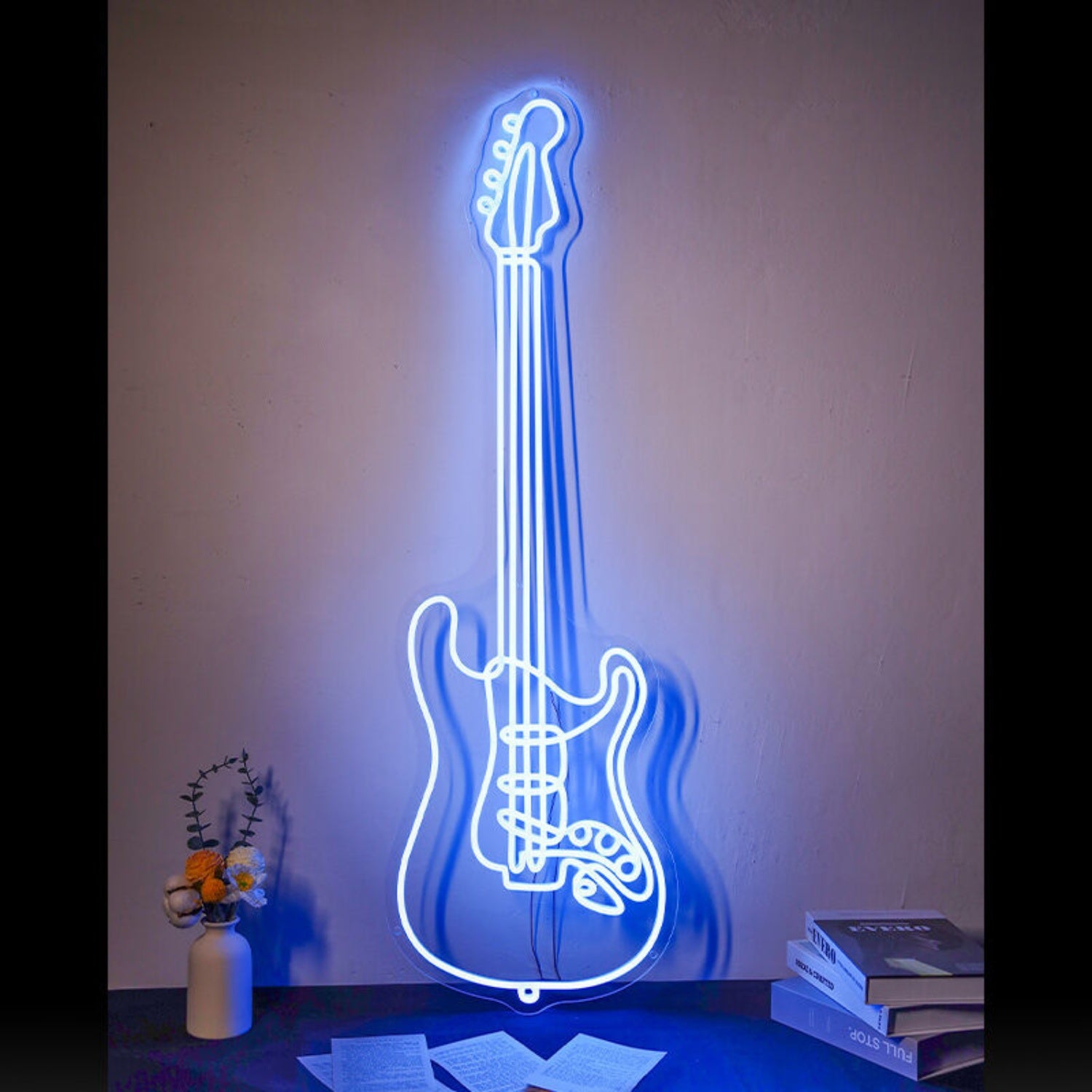 Guitareds Led Neon Sign For Music Lovers And Studios | Shineneon