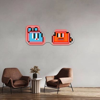 Gumball And Darwin Watterson Amazing World Artwork Led Neon Signs - Custom LED neon sign front view