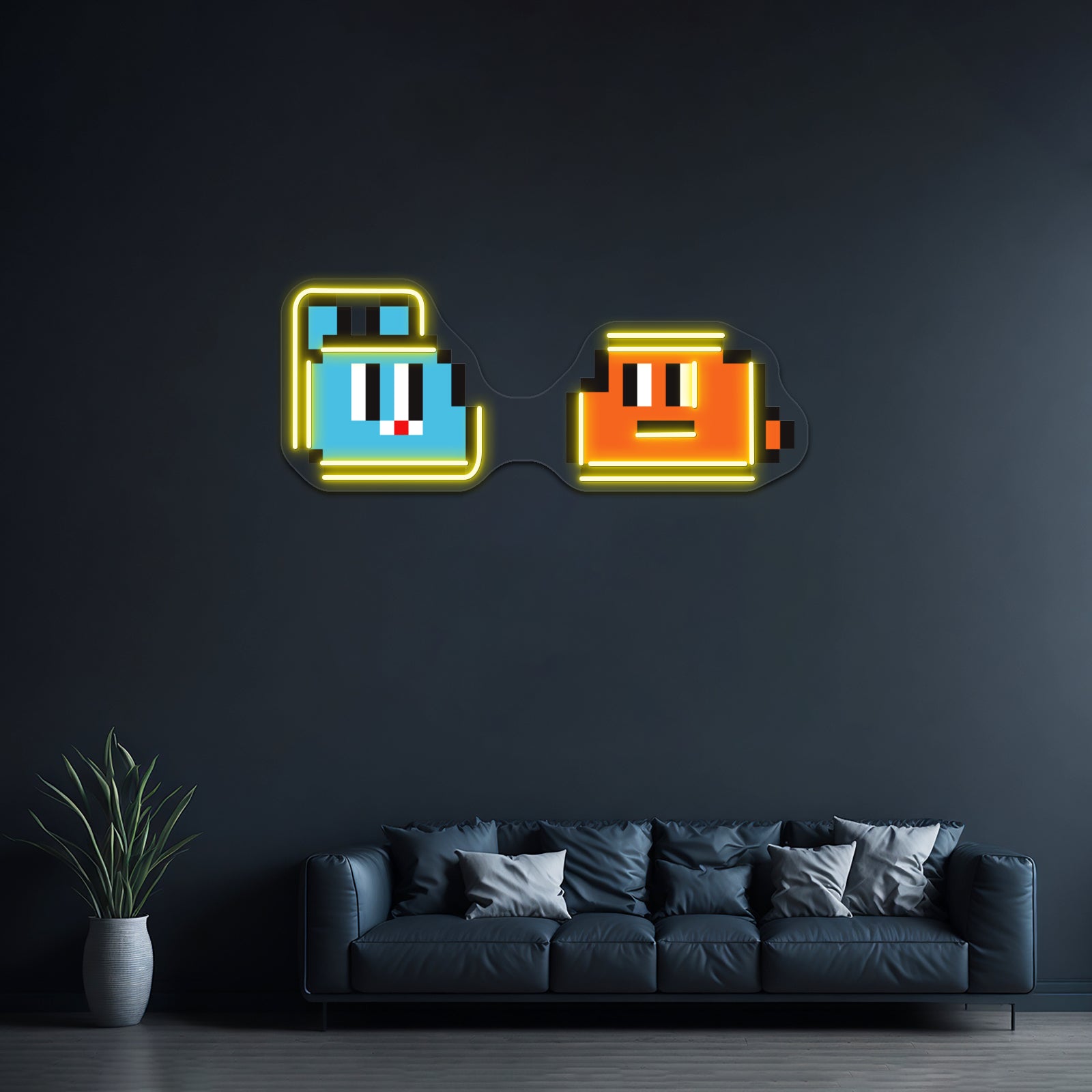 Gumball Machine Head Gouache Painting Artwork Large Neon Signs - LED neon sign view 16