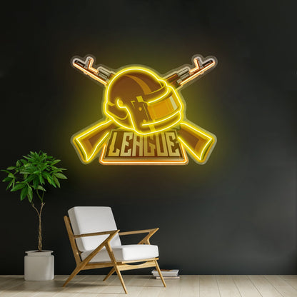 Gun And Hat Led Neon Sign Light Custom Led Signs - Shineneon