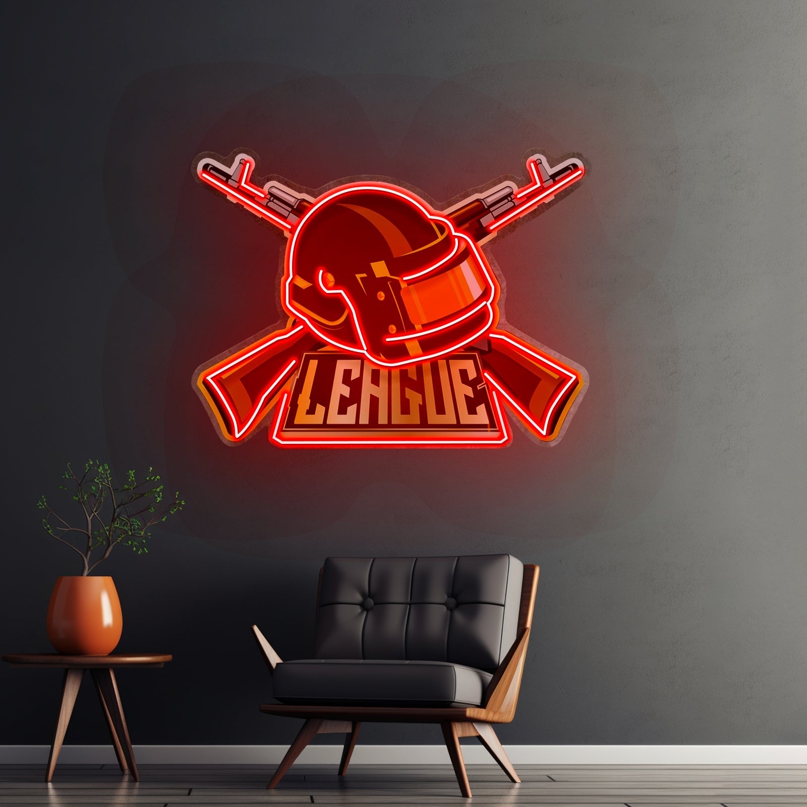 Gun And Hat Led Neon Sign Light Custom Led Signs - Shineneon