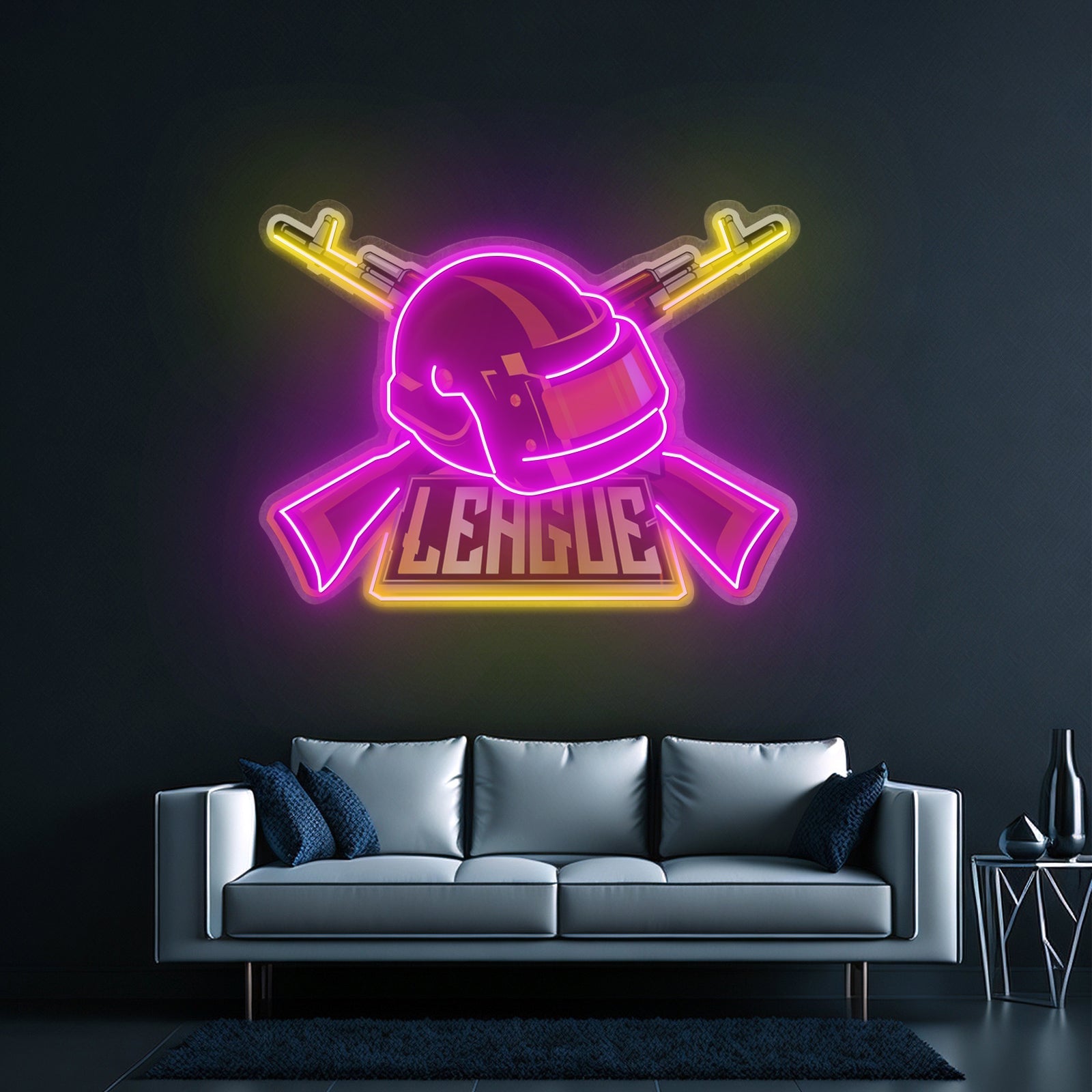 Gun And Hat Led Neon Sign Light Custom Led Signs - Shineneon