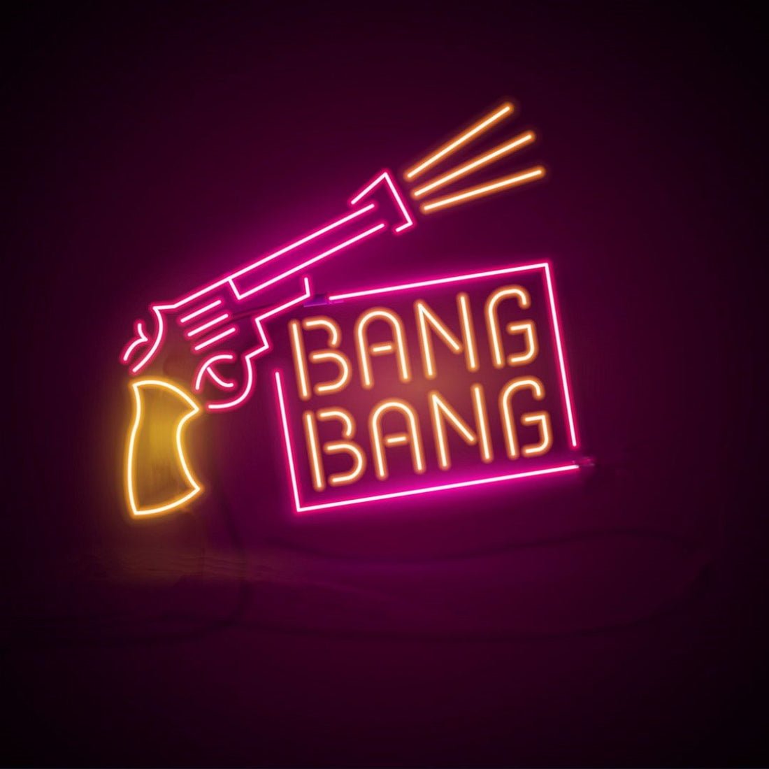 Gun Bang Bang Led Sign Business Neon Sign - Shineneon