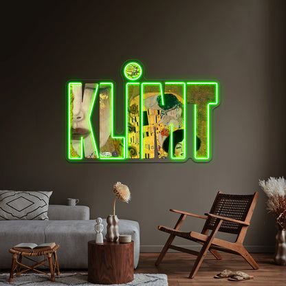 Gustav Klimt Wall Artwork Neon Signs