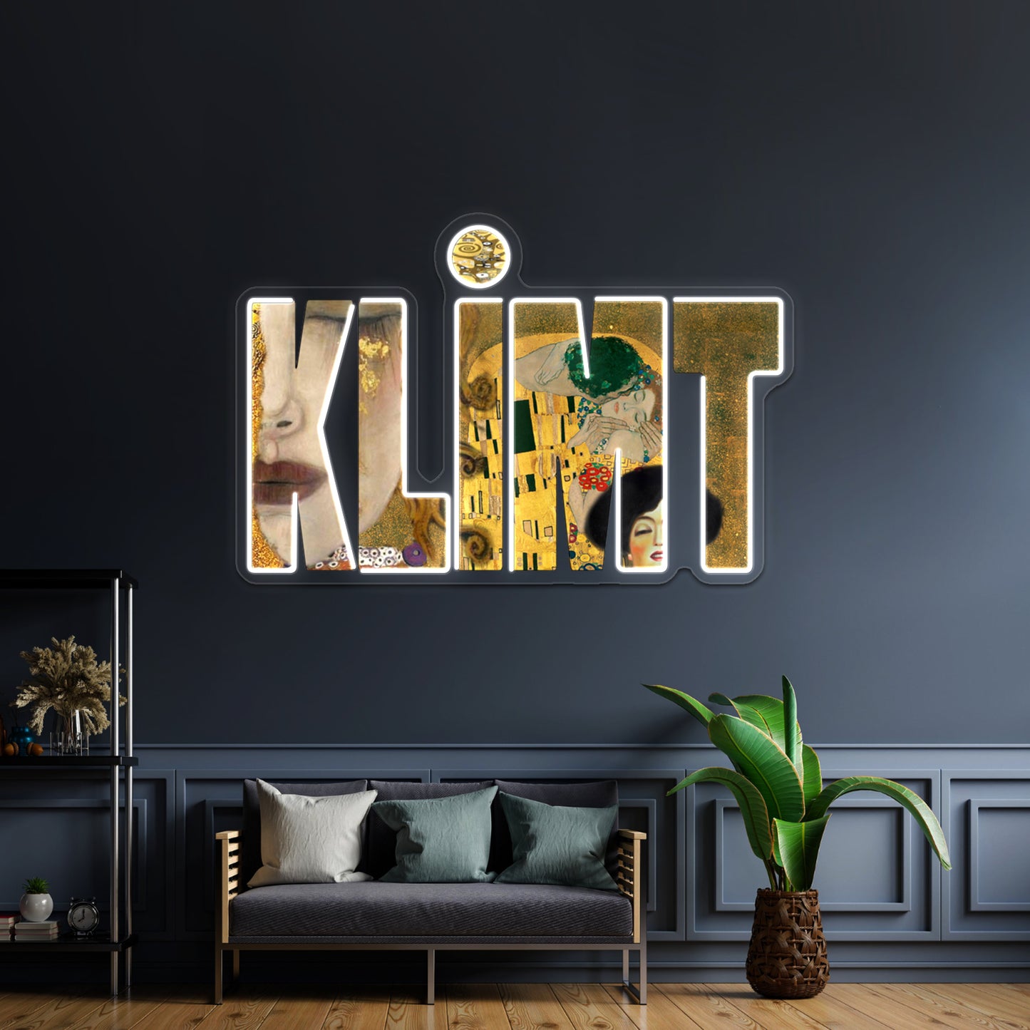 Gustav Klimt Wall Artwork Neon Signs