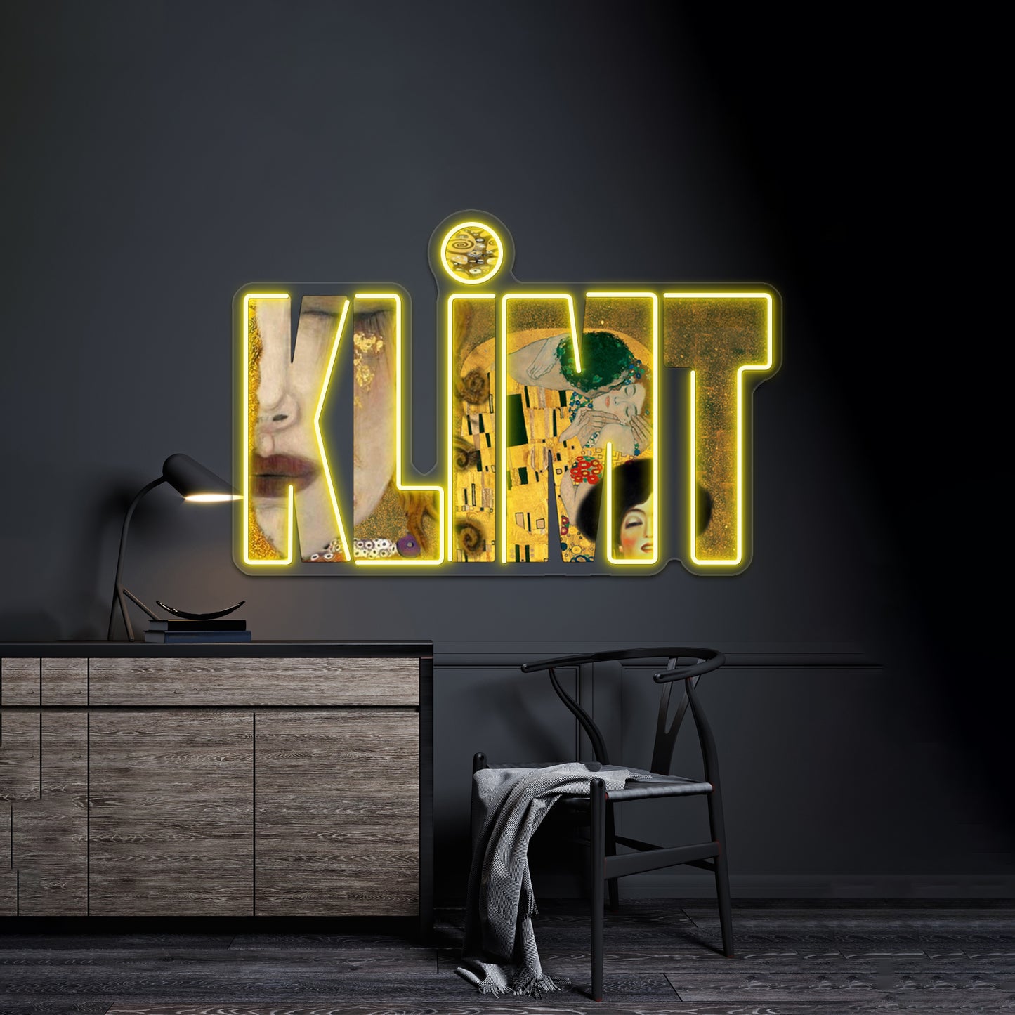 Gustav Klimt Wall Artwork Neon Signs