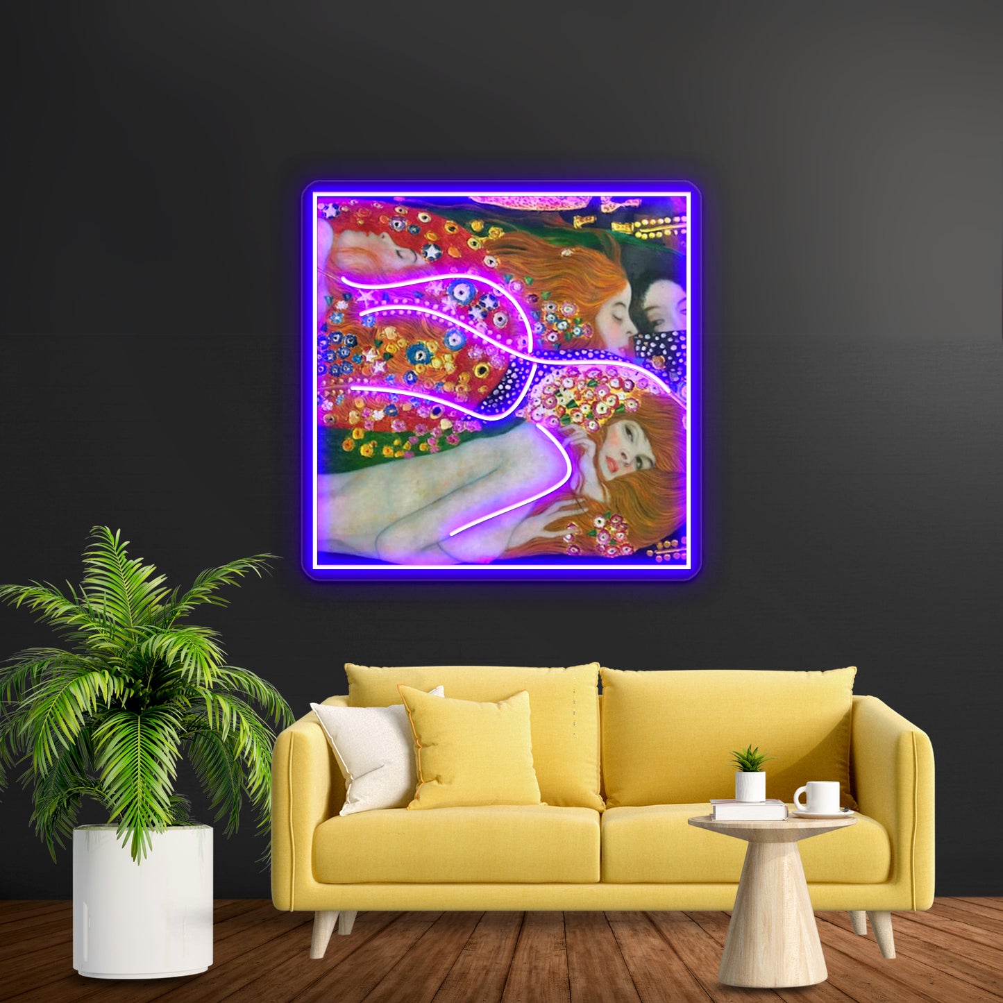 Gustav Klimt Water Serpents Ii Wall Artwork Neon Signs