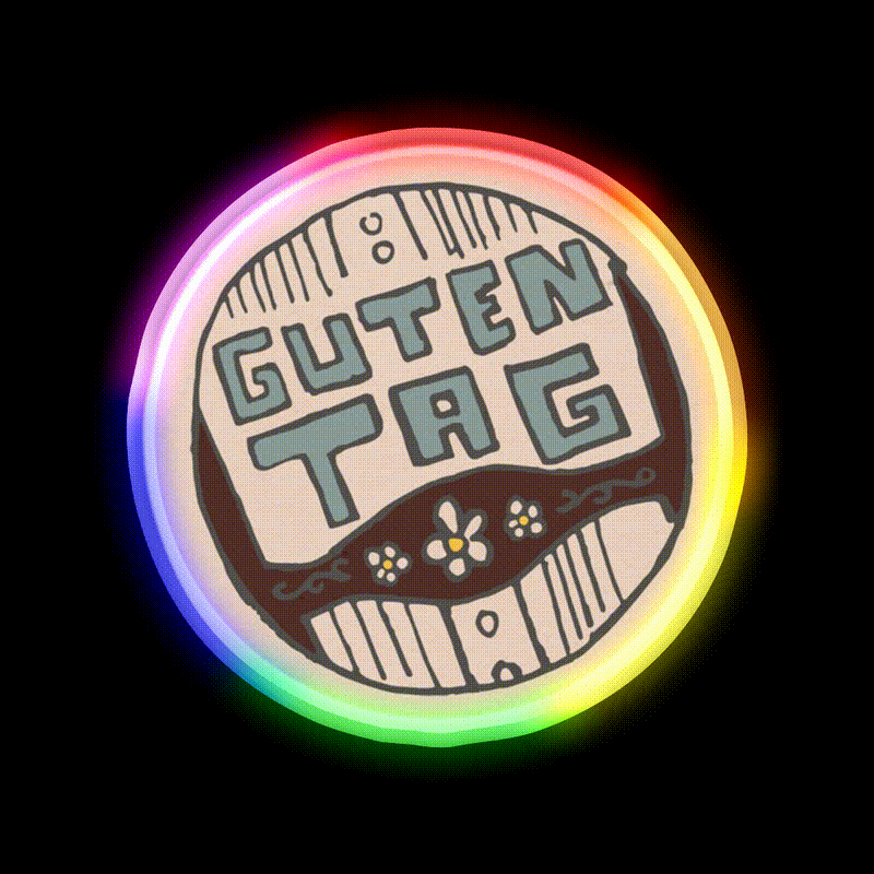 Guten Tag Beer Bar Decor Led Neon Sign Rgb Color - LED neon sign close-up detail