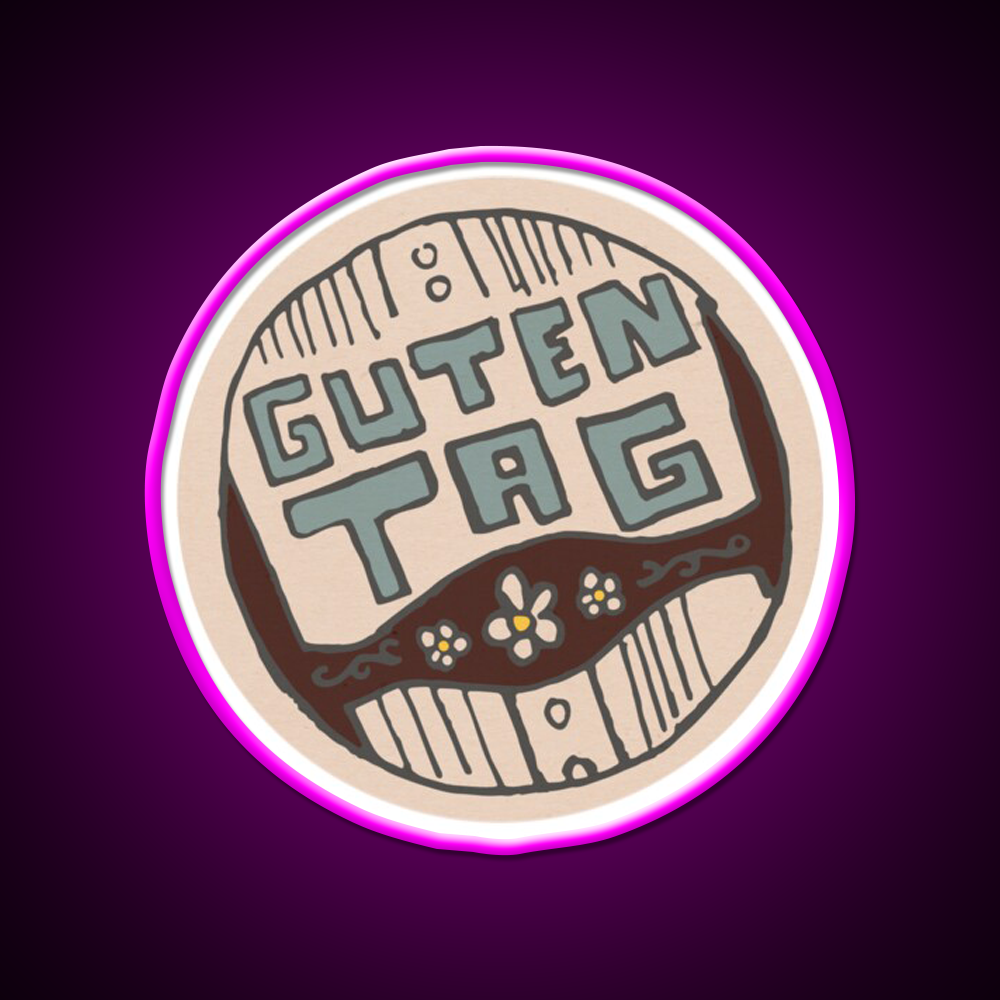 Guten Tag Beer Bar Decor Led Neon Sign Rgb Color - Neon sign mounted on wall in room