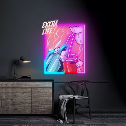 Guy Drinking Alcohol Led Neon Sign Light Custom Led Signs - Shineneon
