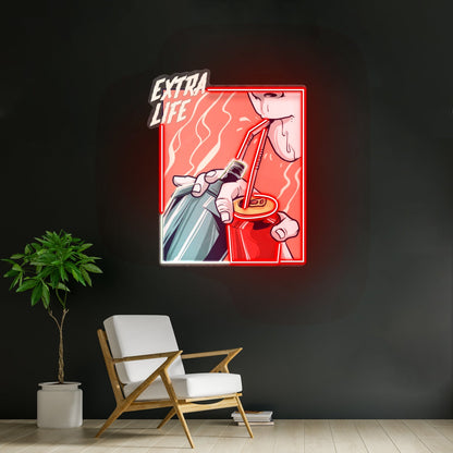 Guy Drinking Alcohol Led Neon Sign Light Custom Led Signs - Shineneon
