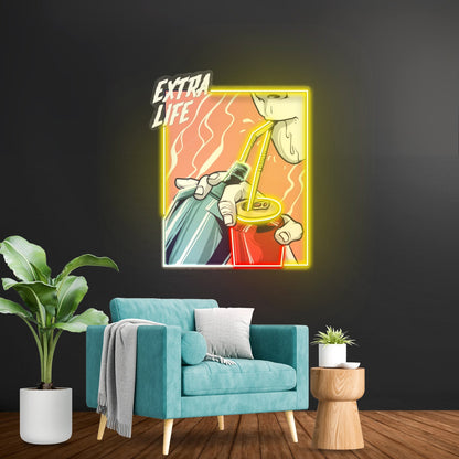 Guy Drinking Alcohol Led Neon Sign Light Custom Led Signs - Shineneon