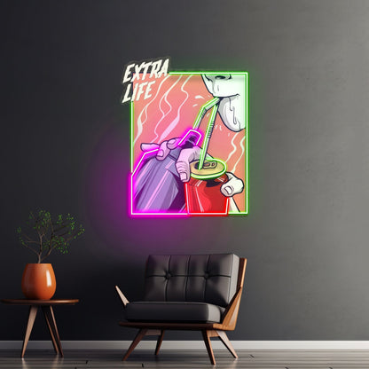 Guy Drinking Alcohol Led Neon Sign Light Custom Led Signs - Shineneon