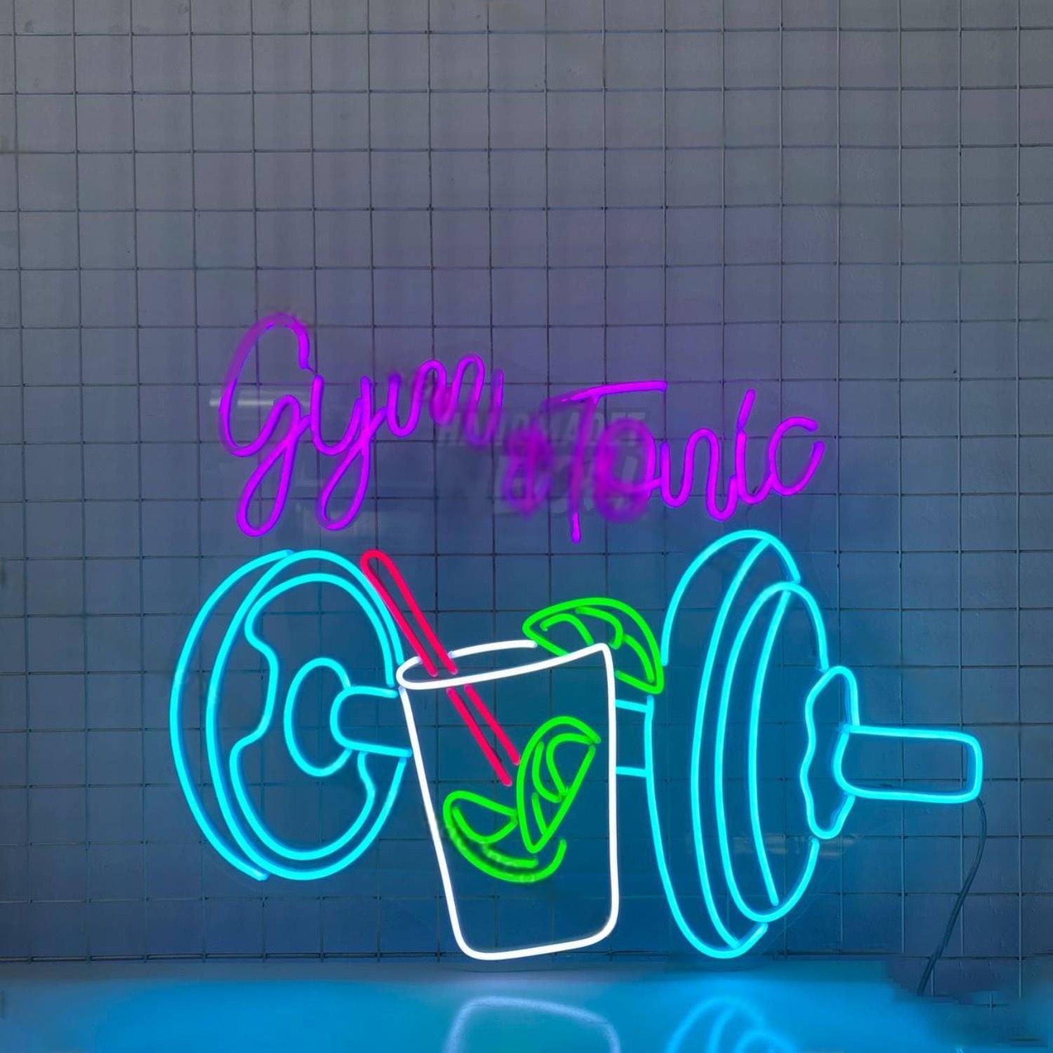 Gym And Tonic Neon Decor Tonic Water Led Neon Sign | Shineneon