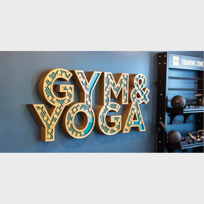 Gym And Yoga 3D Frontlit And Backlit Channel Letter Led Light Sign - Shineneon