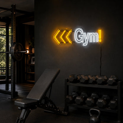 Gym Arrow LED Neon Sign - 02 High-Converting Product Image