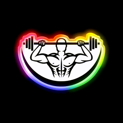 Gym Black Gym Fitness Led Neon Sign Rgb Color