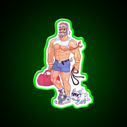 Gym Dad Gym Fitness Led Neon Sign Rgb Color