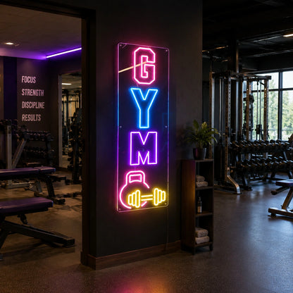 Gym Dumbbell LED Neon Sign Wall Neon Sign - 01 Original Product Image