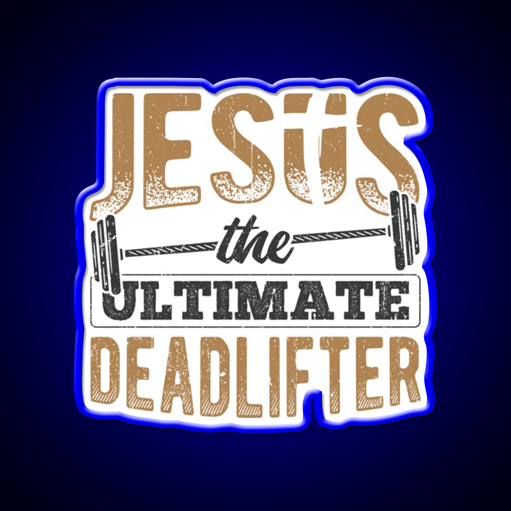 Gym Fitness Enthusiasts Dumbbell Pastor Lord Gym Fitness Led Neon Sign Rgb Color