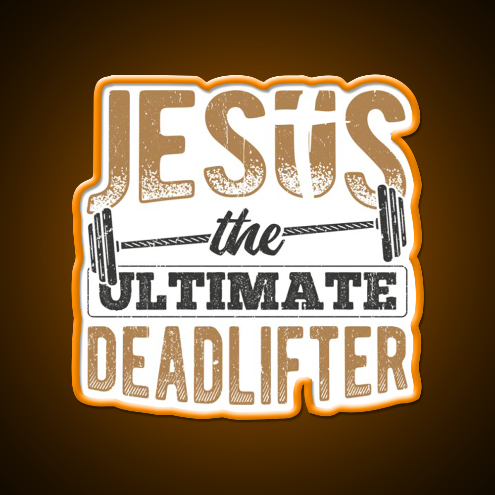 Gym Fitness Enthusiasts Dumbbell Pastor Lord Gym Fitness Led Neon Sign Rgb Color