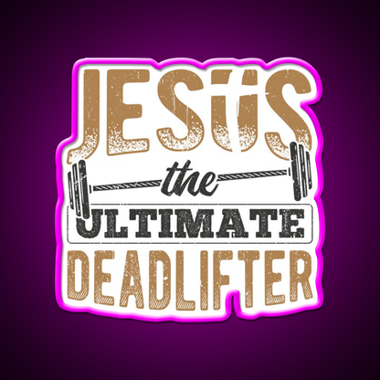 Gym Fitness Enthusiasts Dumbbell Pastor Lord Gym Fitness Led Neon Sign Rgb Color