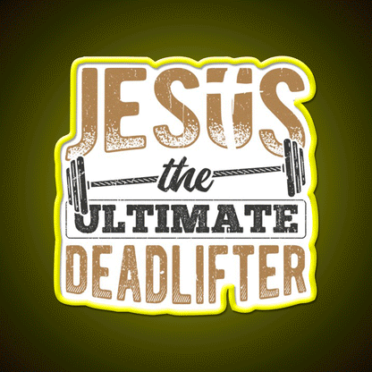 Gym Fitness Enthusiasts Dumbbell Pastor Lord Gym Fitness Led Neon Sign Rgb Color