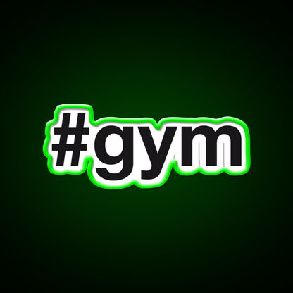 Gym Fitness Hashtag Gym Fitness Led Neon Sign Rgb Color