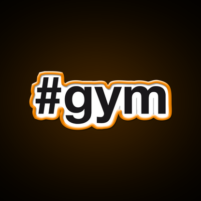 Gym Fitness Hashtag Gym Fitness Led Neon Sign Rgb Color