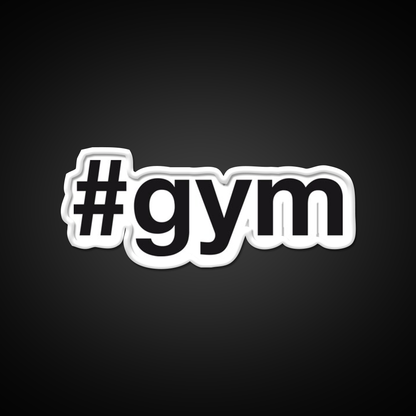 Gym Fitness Hashtag Gym Fitness Led Neon Sign Rgb Color