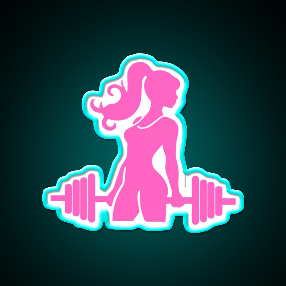 Gym Girl Gym Fitness Led Neon Sign Rgb Color