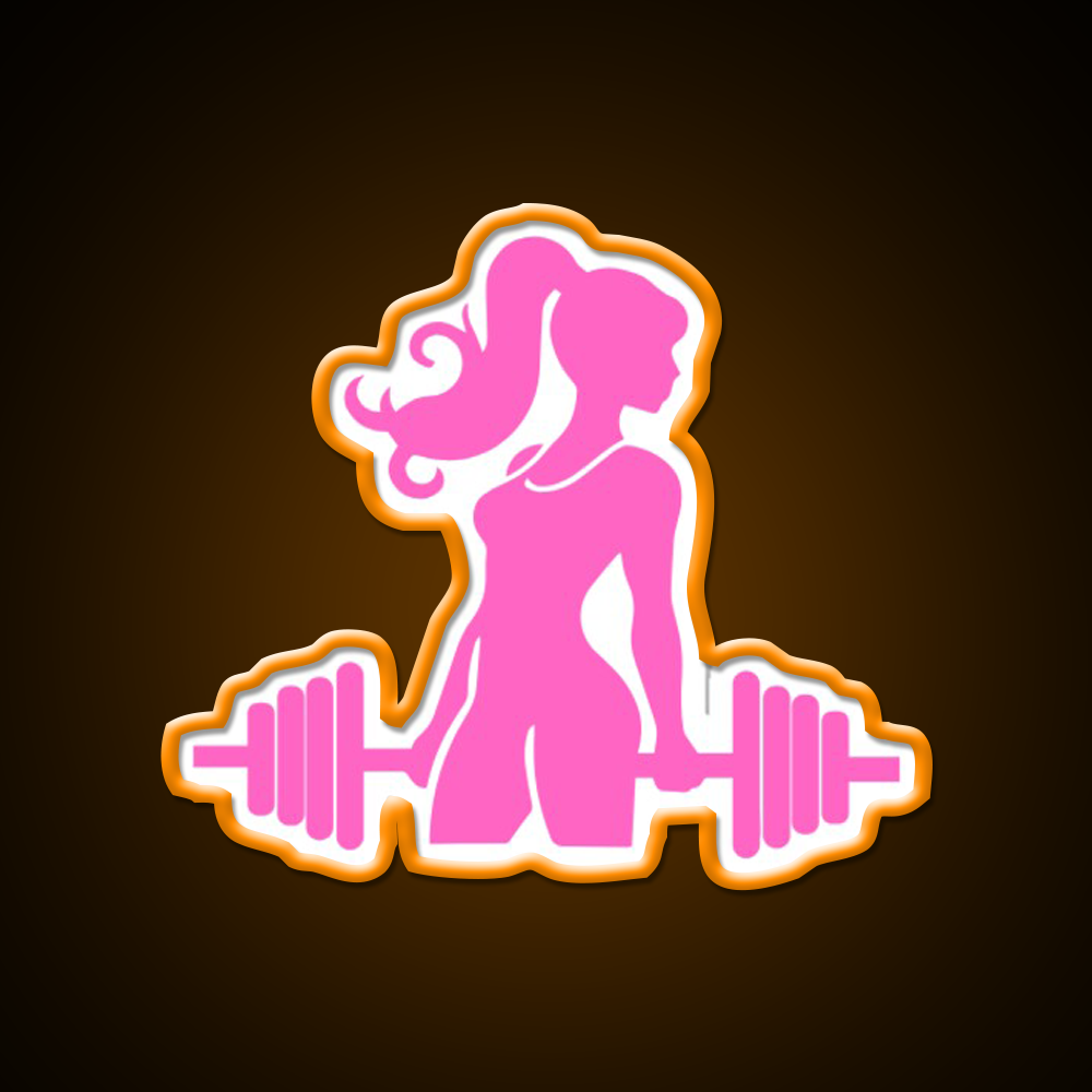 Gym Girl Gym Fitness Led Neon Sign Rgb Color