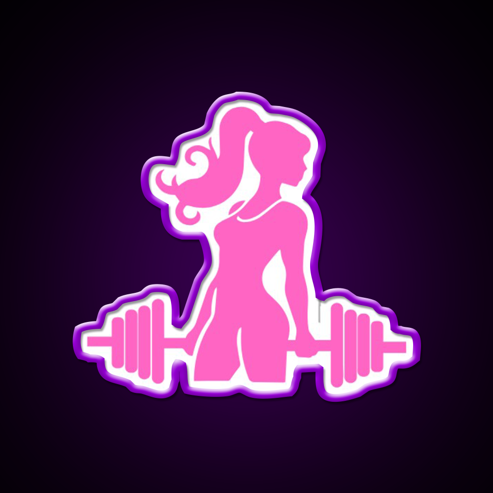 Gym Girl Gym Fitness Led Neon Sign Rgb Color