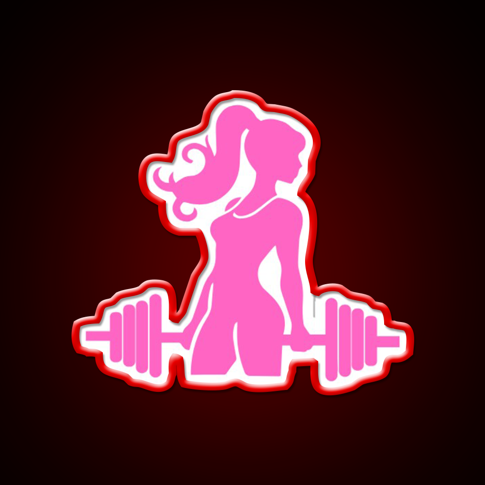 Gym Girl Gym Fitness Led Neon Sign Rgb Color