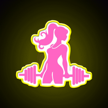 Gym Girl Gym Fitness Led Neon Sign Rgb Color