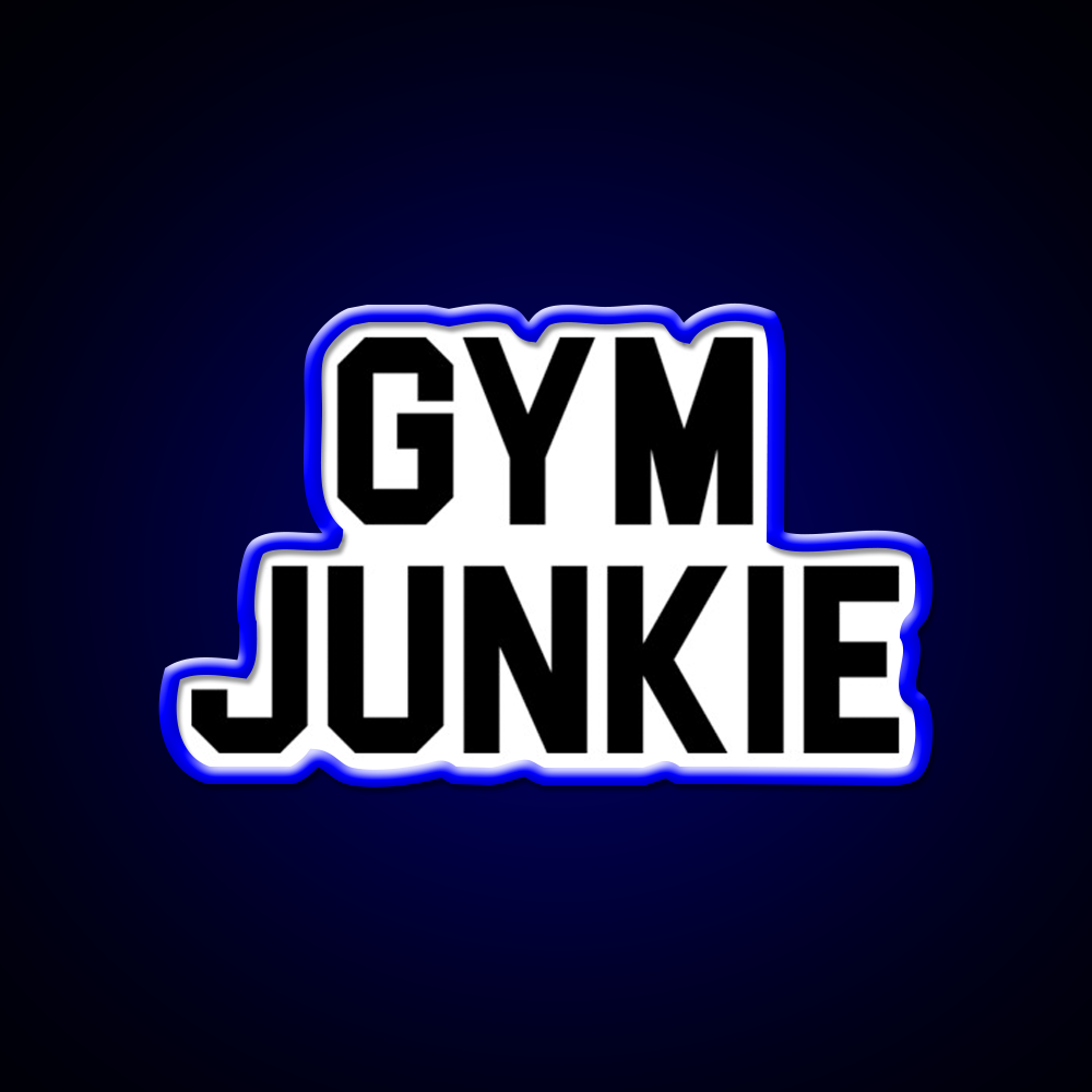 Gym Junkie Gym Fitness Led Neon Sign Rgb Color