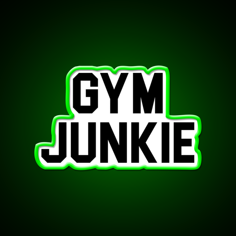 Gym Junkie Gym Fitness Led Neon Sign Rgb Color