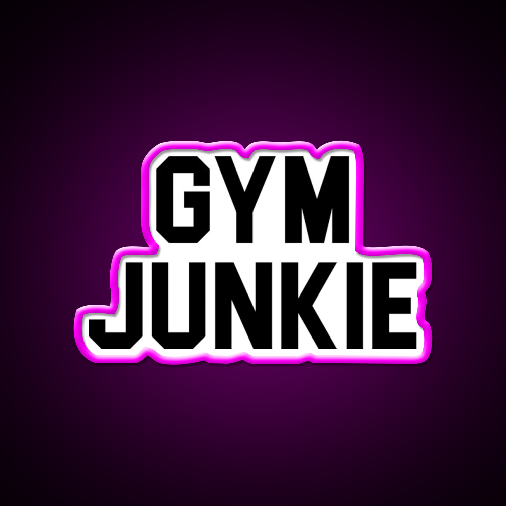 Gym Junkie Gym Fitness Led Neon Sign Rgb Color