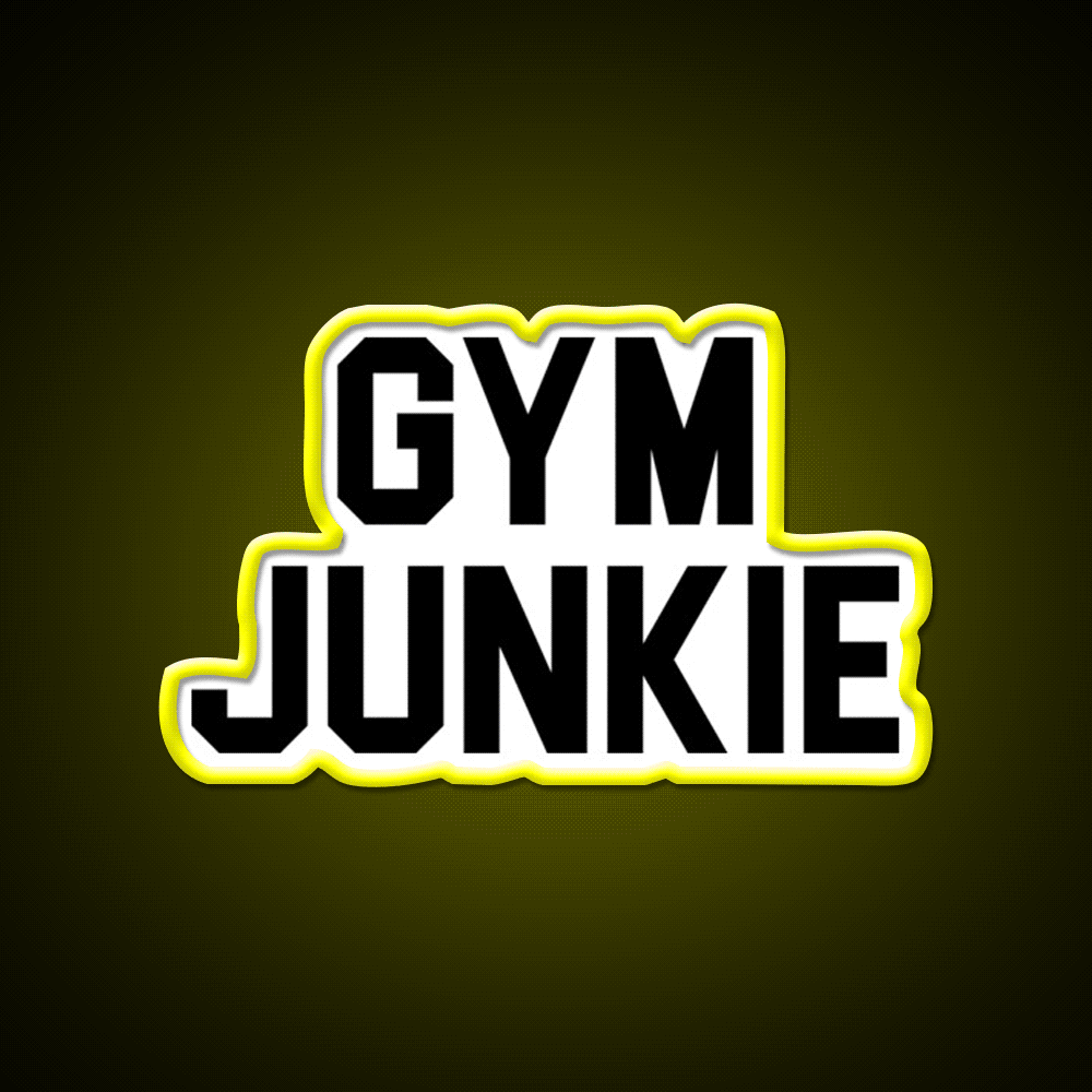 Gym Junkie Gym Fitness Led Neon Sign Rgb Color