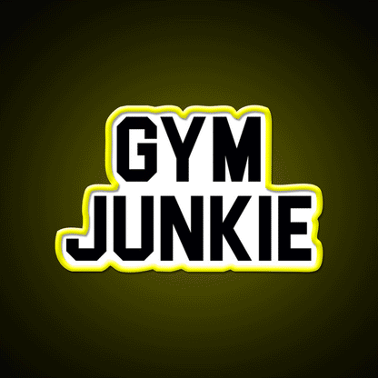 Gym Junkie Gym Fitness Led Neon Sign Rgb Color