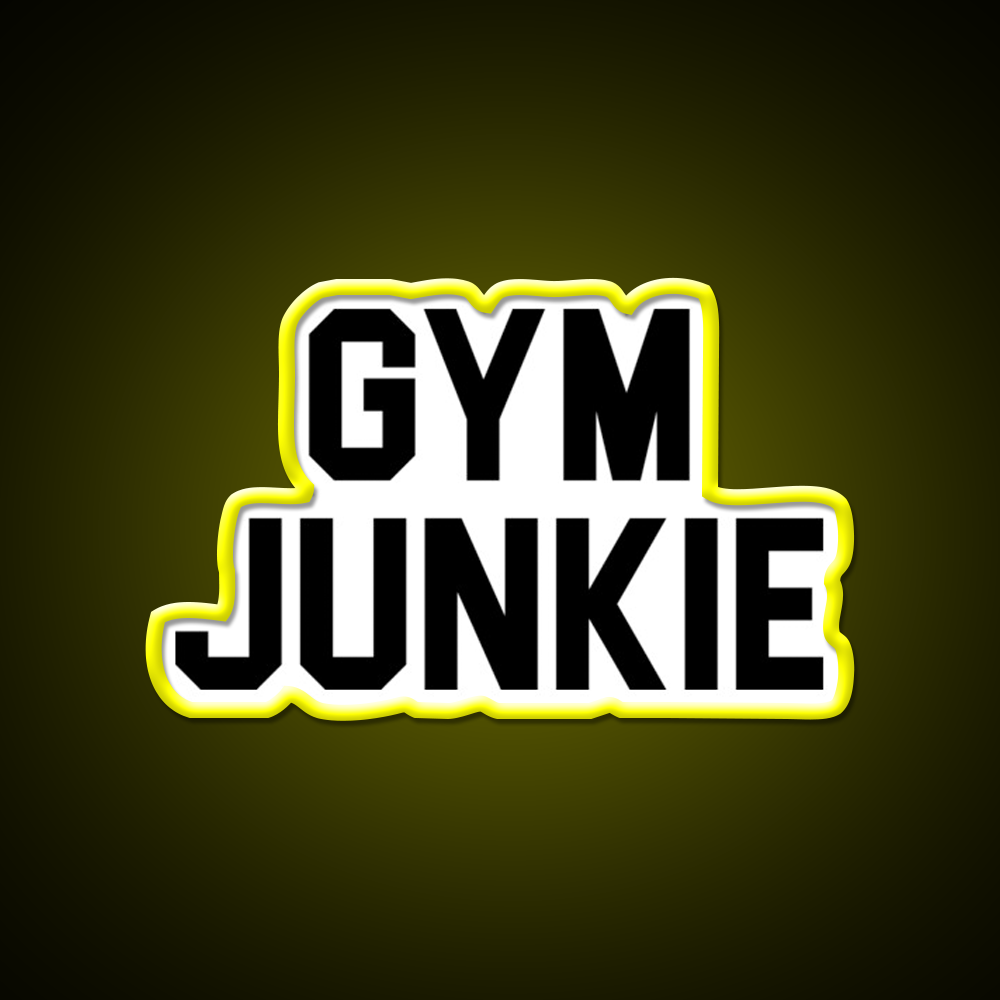 Gym Junkie Gym Fitness Led Neon Sign Rgb Color