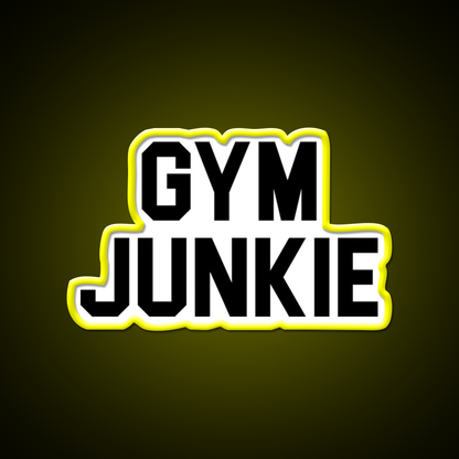 Gym Junkie Gym Fitness Led Neon Sign Rgb Color